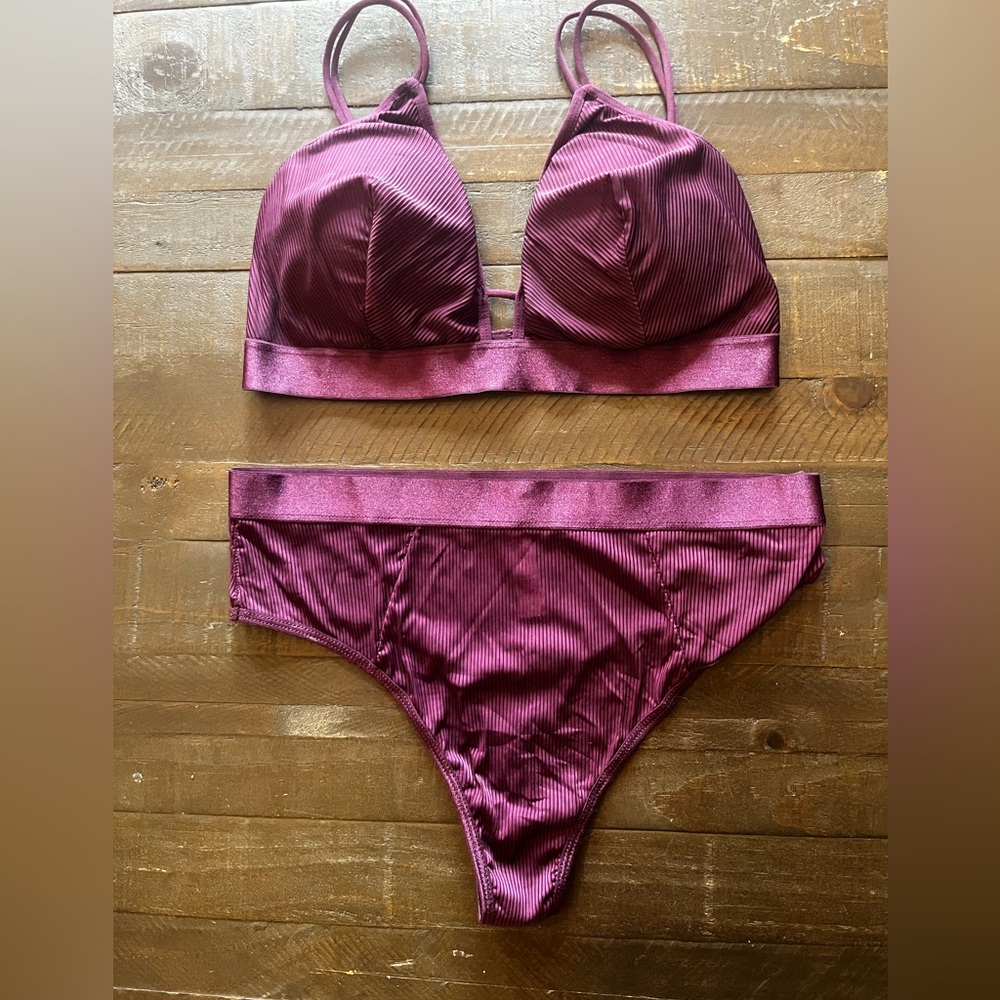 Joe Fresh Purple Lingerie Set - Size M